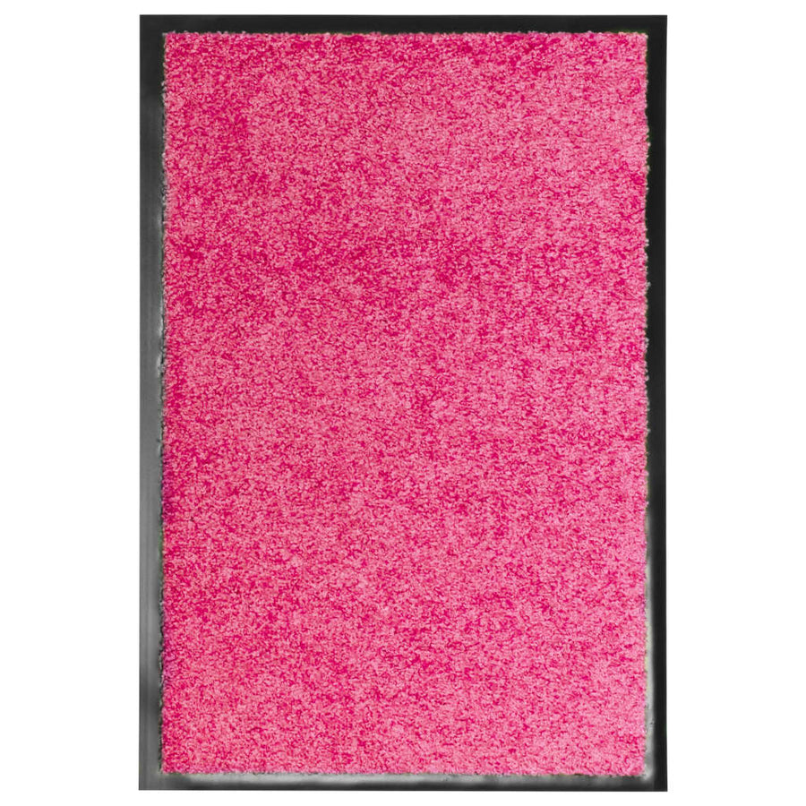 Deurmat Wasbaar 60X90 Cm Zwart