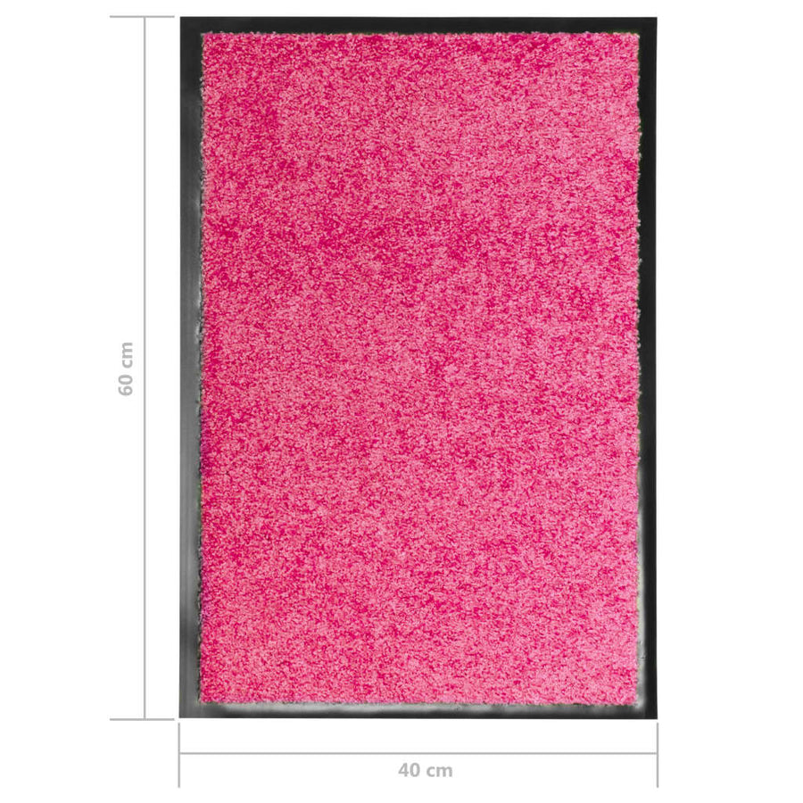 Deurmat wasbaar 40x60 cm roze 40 x 60 cm Roze