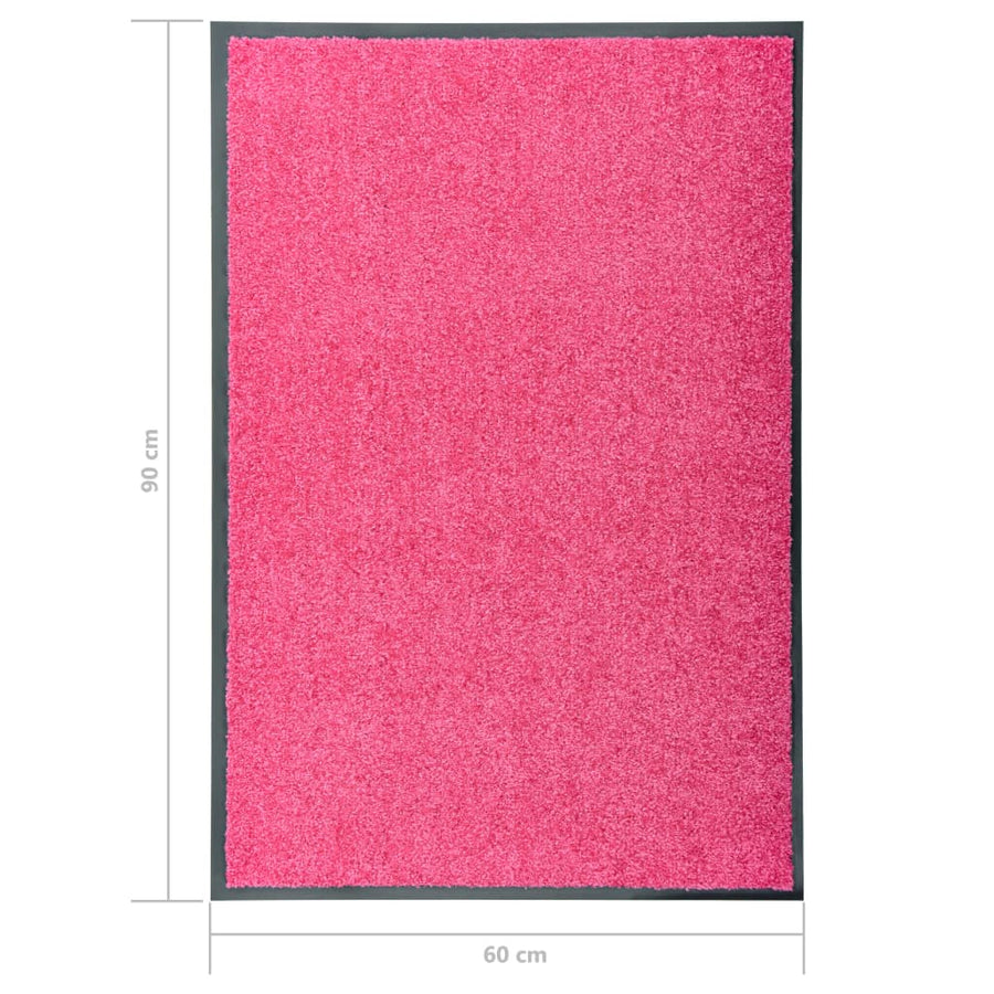 Deurmat wasbaar 60x90 cm roze 60 x 90 cm Roze