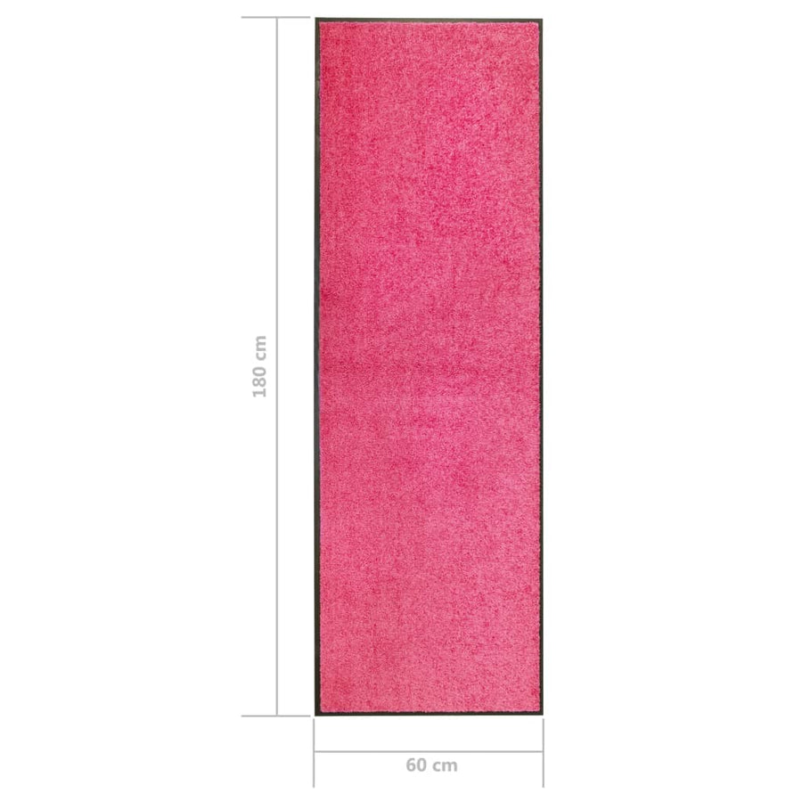 Deurmat wasbaar 60x180 cm roze 60 x 180 cm Roze
