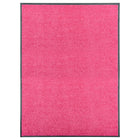 Deurmat wasbaar 90x120 cm roze polyamide