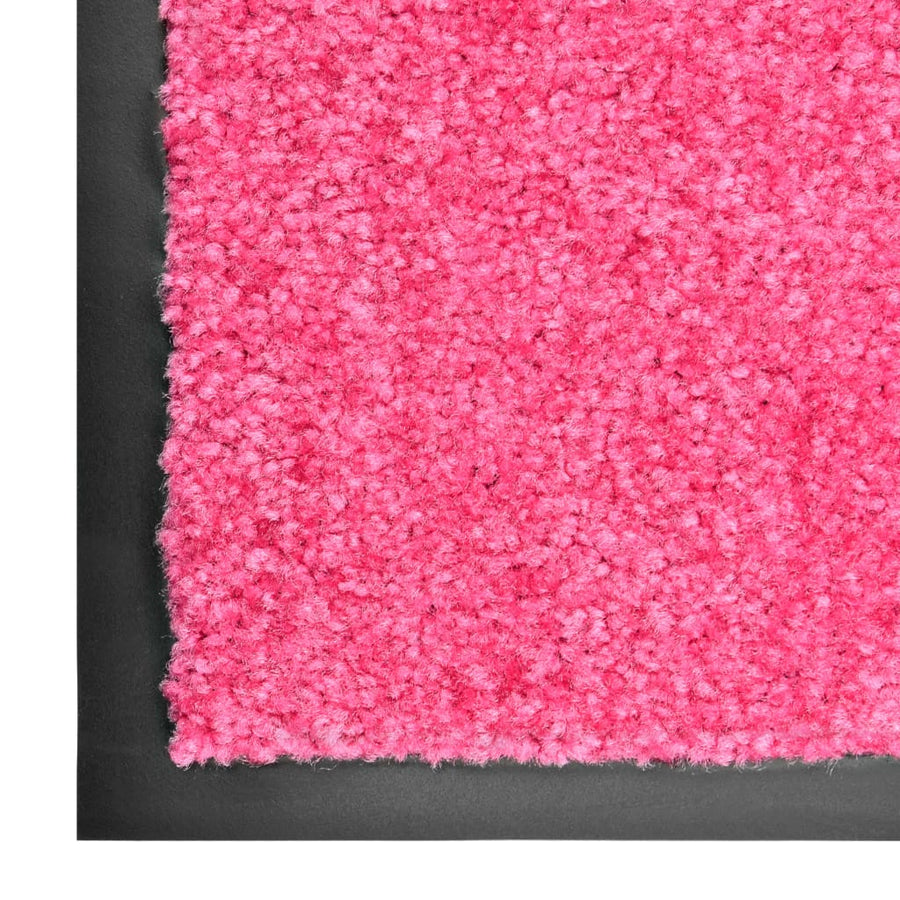 Deurmat wasbaar 90x120 cm roze 90 x 120 cm Roze