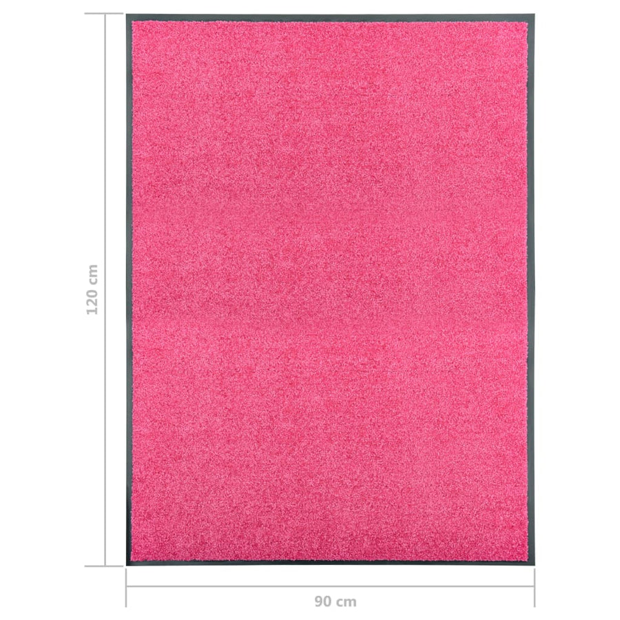 Deurmat wasbaar 90x120 cm roze 90 x 120 cm Roze
