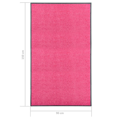 Deurmat Wasbaar 90 x 150 cm Roze