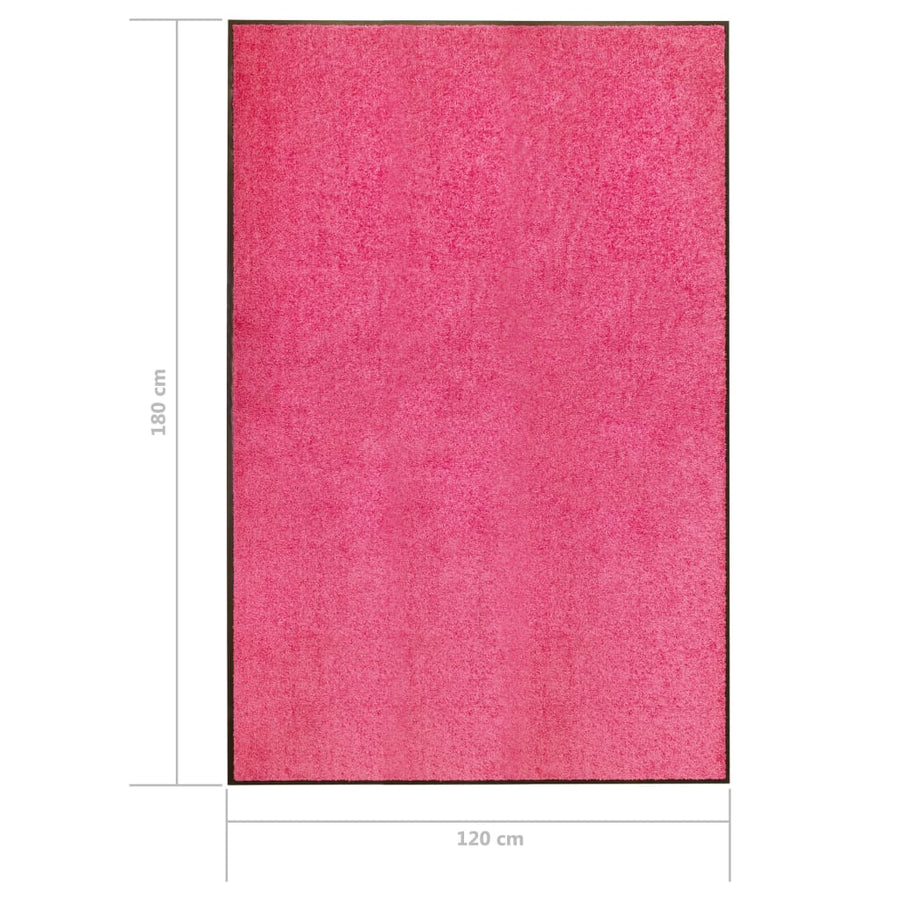 Deurmat wasbaar 120x180 cm roze 120 x 180 cm Roze