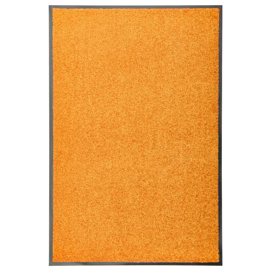 Deurmat wasbaar 60x90 cm oranje 60 x 90 cm orange