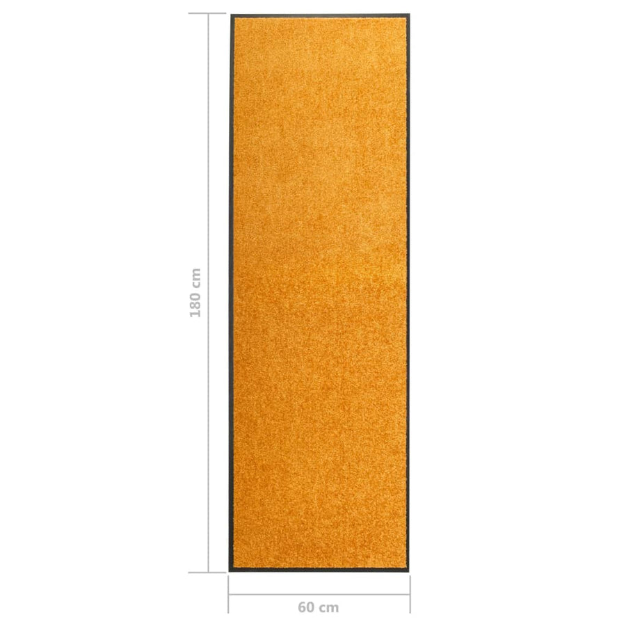 Deurmat wasbaar 60x180 cm oranje 60 x 180 cm orange