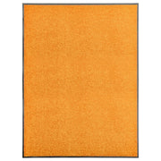Washable doormat 90x120 cm orange