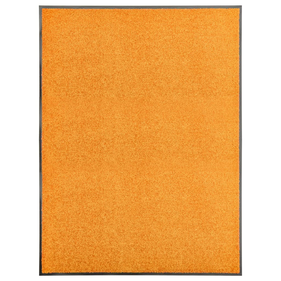 Deurmat wasbaar 90x120 cm oranje 90 x 120 cm orange