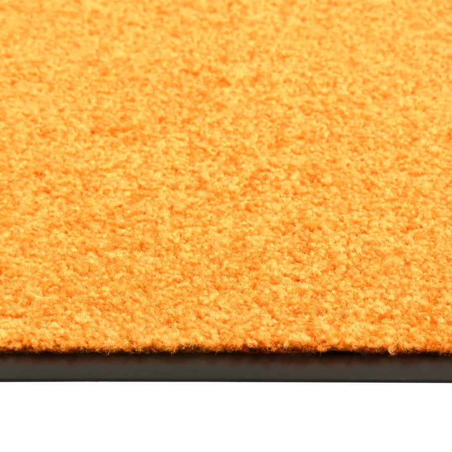 Deurmat wasbaar 90x120 cm oranje 90 x 120 cm orange