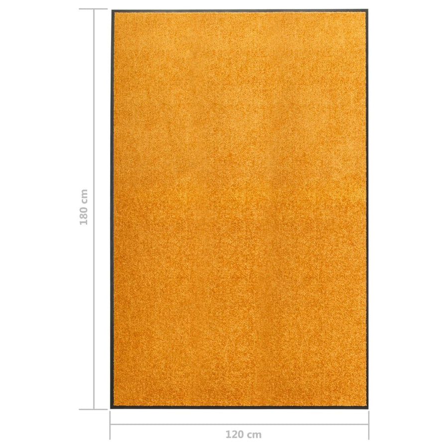 Deurmat wasbaar 120x180 cm oranje 120 x 180 cm orange