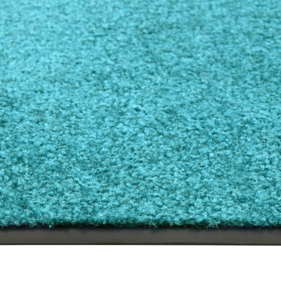 Deurmat wasbaar 60x90 cm cyaan 60 x 90 cm cyan
