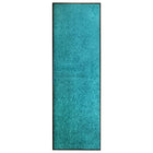 Deurmat wasbaar 60x180 cm cyaan