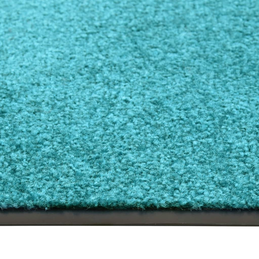 Deurmat wasbaar 60x180 cm cyaan 60 x 180 cm cyan