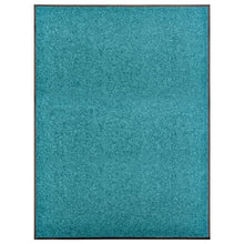 Deurmat Wasbaar 90 x 120 cm cyaan