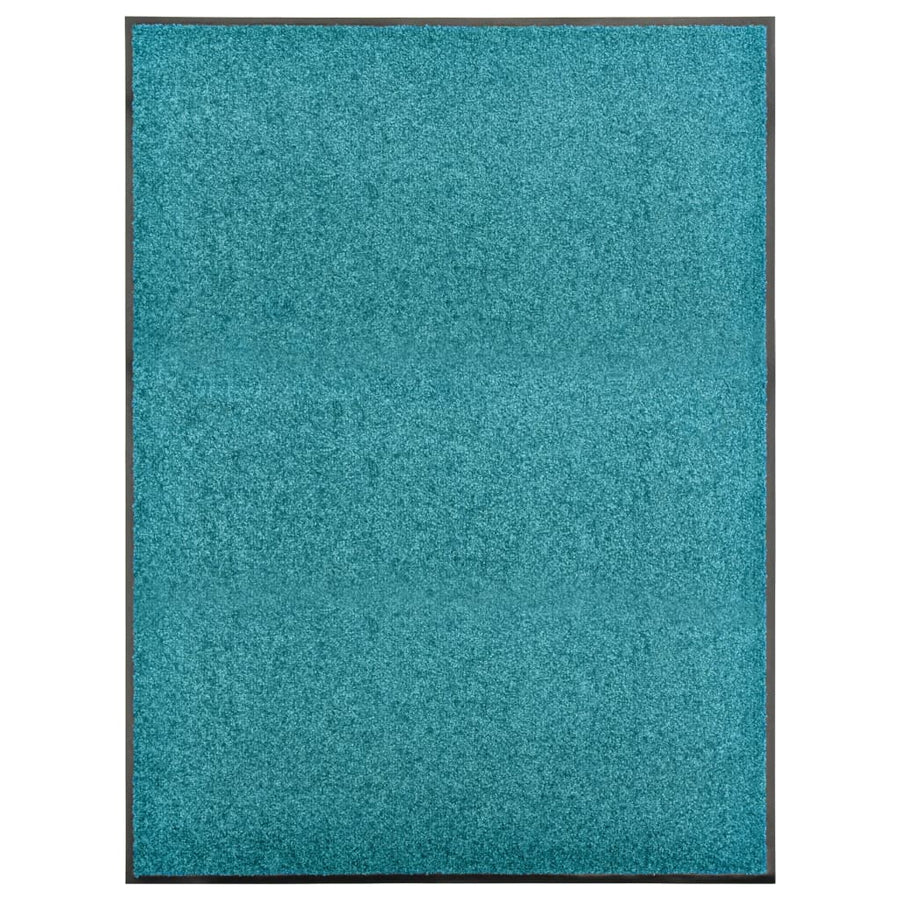 Deurmat Wasbaar 90 x 120 cm cyaan