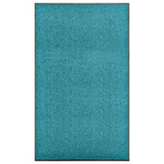 Washable doormat 90x150 cm cyan
