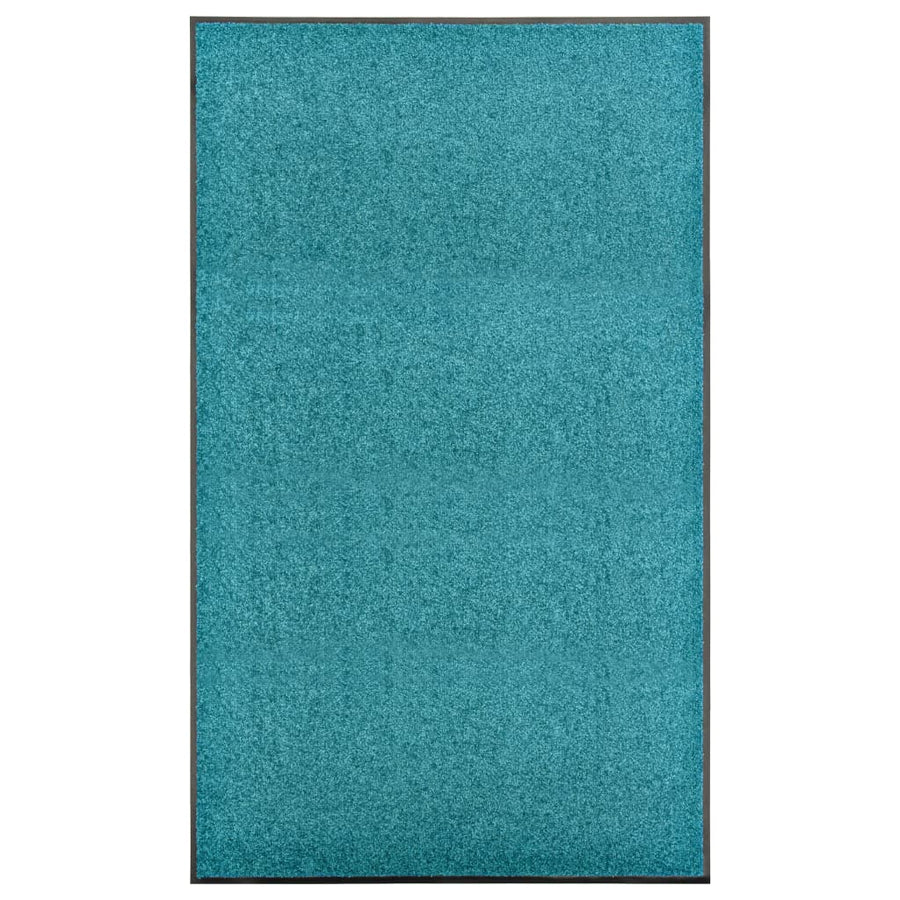 Deurmat wasbaar 90x150 cm cyaan 90 x 150 cm cyan