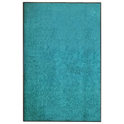 Deurmat 120x180 cm cyaan wasbaar