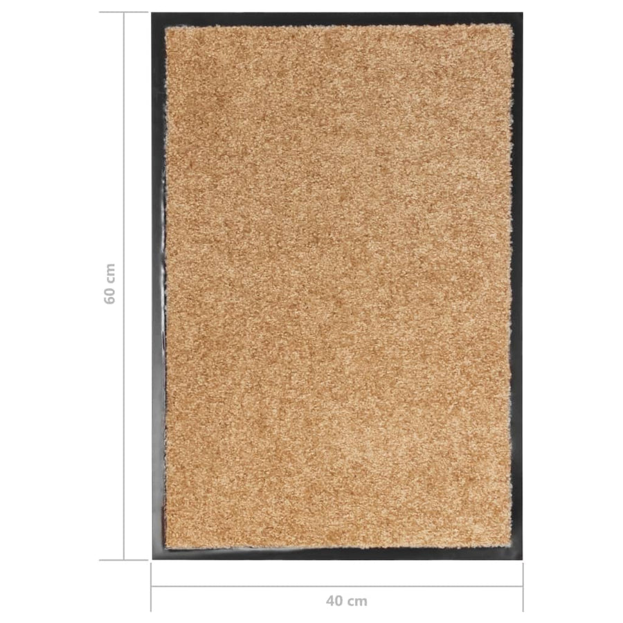 Deurmat wasbaar 40x60 cm crème 40 x 60 cm Crème