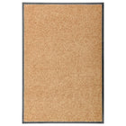 Deurmat wasbaar 60x90 cm crème polyamide