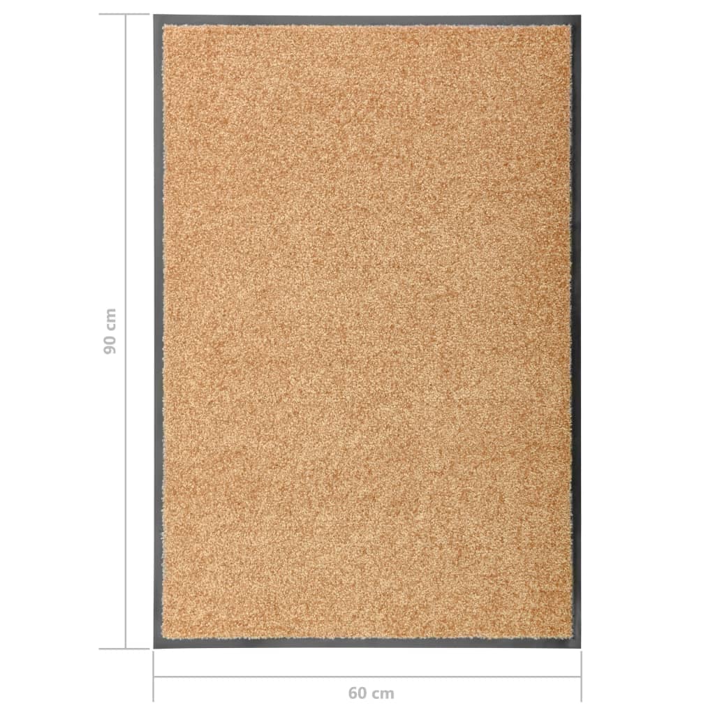 Deurmat Wasbaar 60 x 90 cm Crème