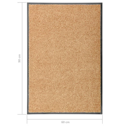 Deurmat Wasbaar 60 x 90 cm Crème