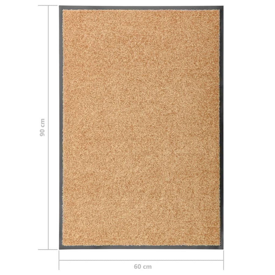 Deurmat Wasbaar 60 x 90 cm Crème