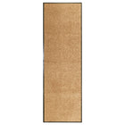 Washable doormat 60x180 cm cream