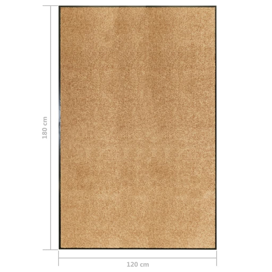 Deurmat wasbaar 120x180 cm crème 120 x 180 cm Crème