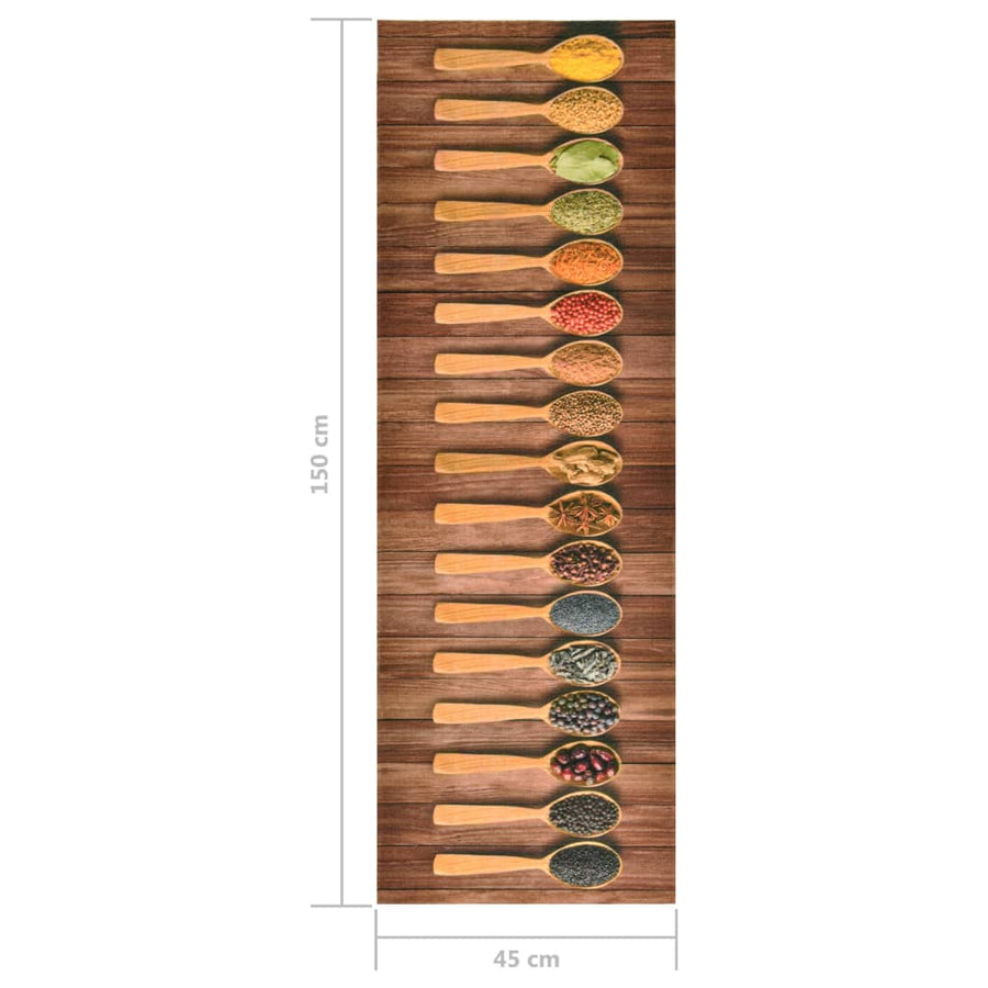 Keukenmat Wasbaar 45 x 150 cm Spoon