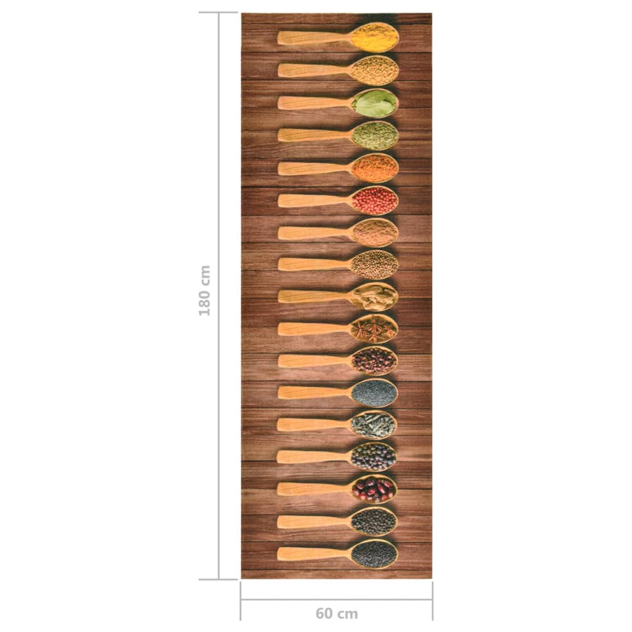 Keukenmat Wasbaar 60 x 180 cm Spoon