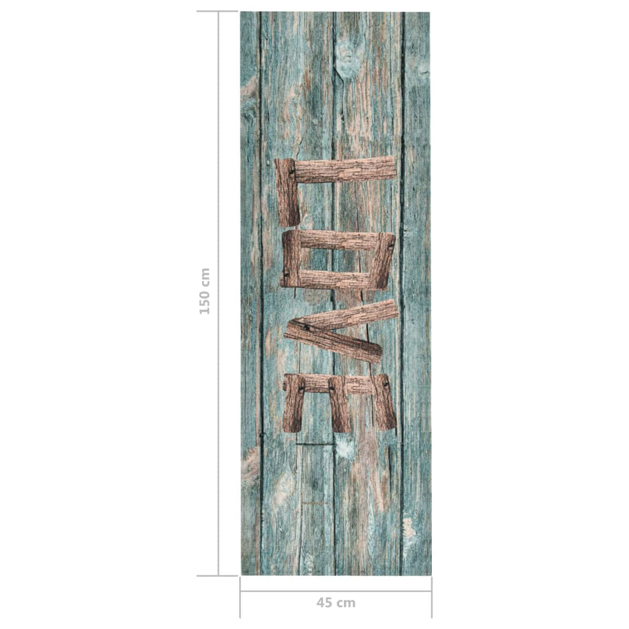 Keukenmat Wasbaar 45 x 150 cm Love