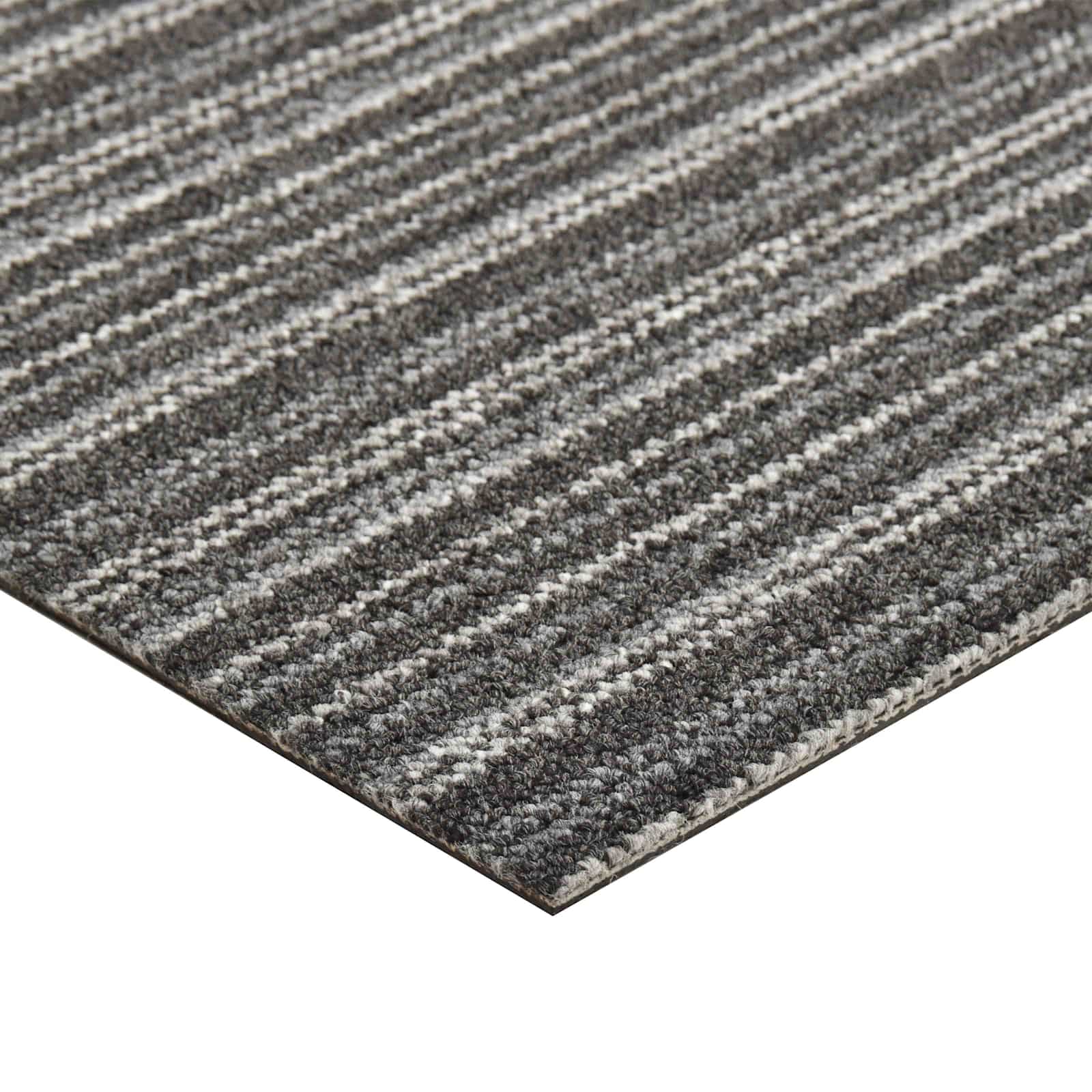 Tapijt 20 pcs Gestreept Antraciet 50 x 50 cm 100% Polypropyleen