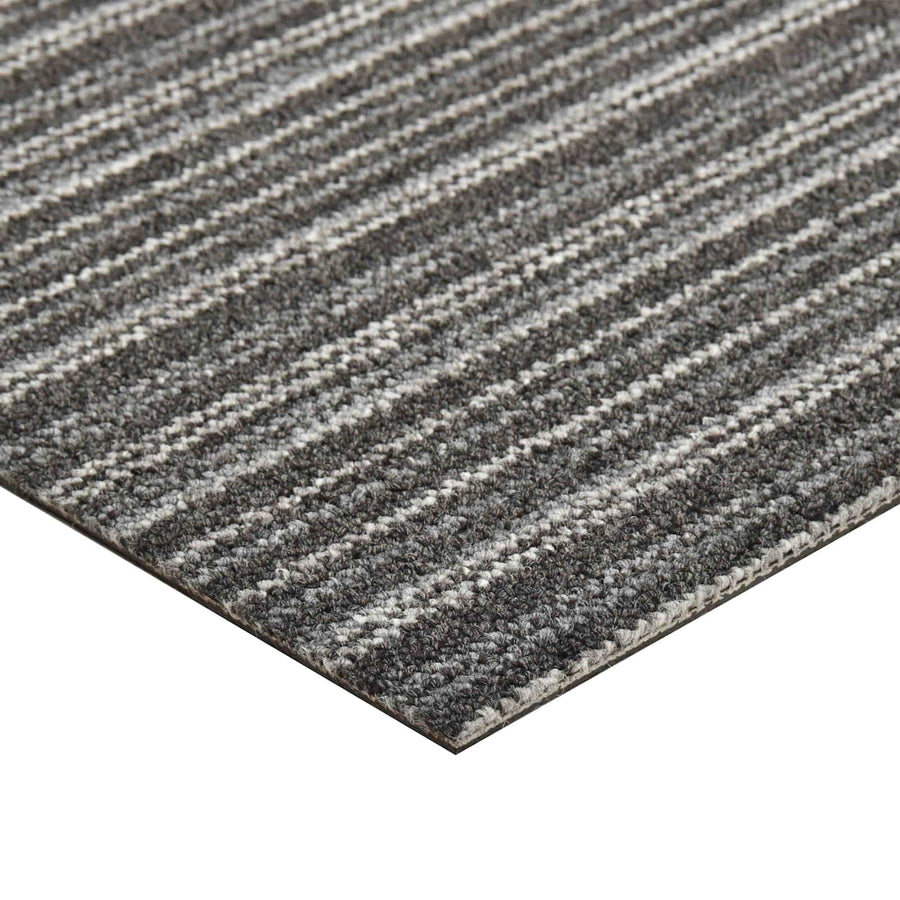 Tapijt 20 pcs Gestreept Antraciet 50 x 50 cm 100% Polypropyleen