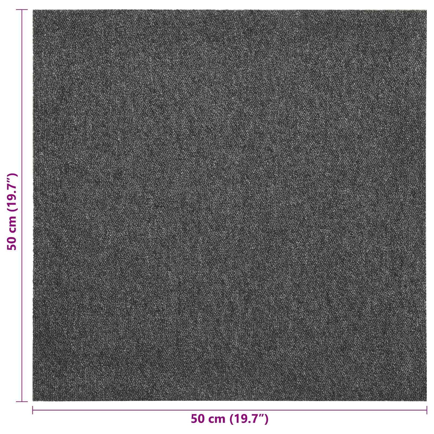 Tapijt 20 pcs Antraciet 50 x 50 cm 100% Polypropyleen