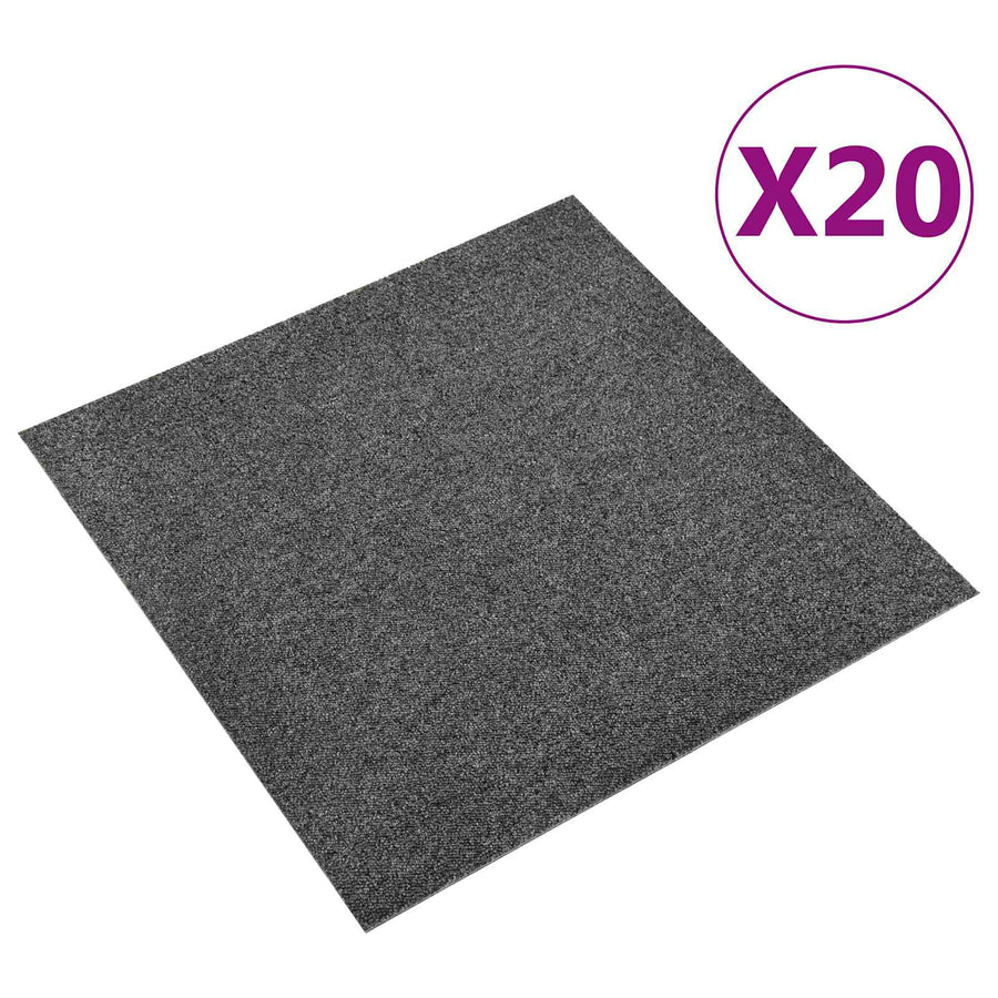 Tapijt 20 pcs Antraciet 50 x 50 cm 100% Polypropyleen