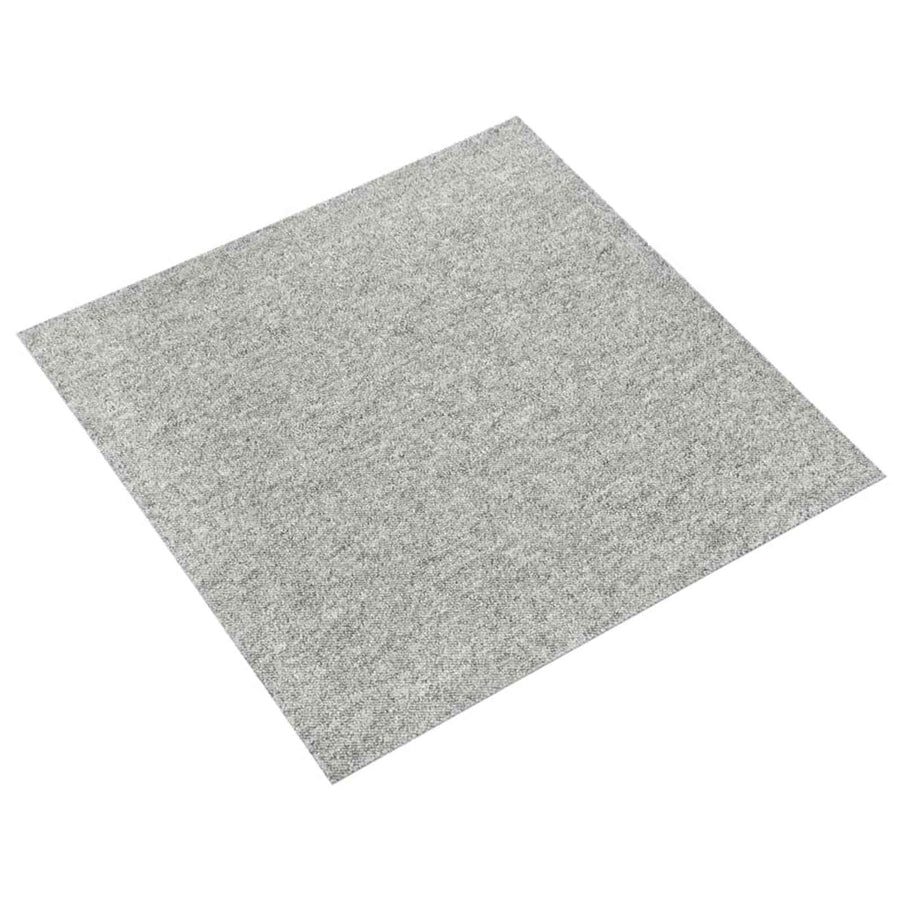 Tapijt 20 pcs Lichtgrijs 50 x 50 cm 100% Polypropyleen