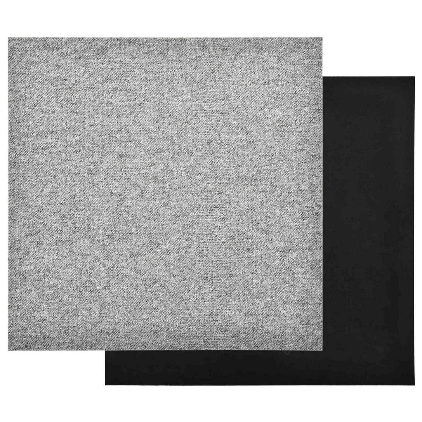 Tapijt 20 pcs Lichtgrijs 50 x 50 cm 100% Polypropyleen
