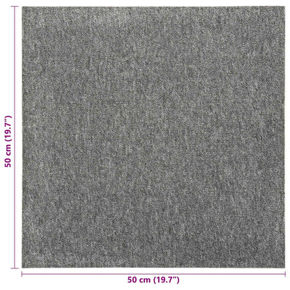 Tapijt 20 pcs Grijs 50 x 50 cm 100% Polypropyleen