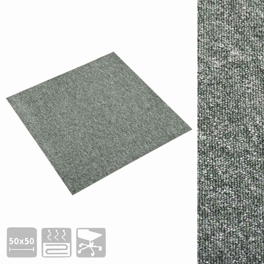 Tapijt 20 pcs Groen 50 x 50 cm 100% Polypropyleen