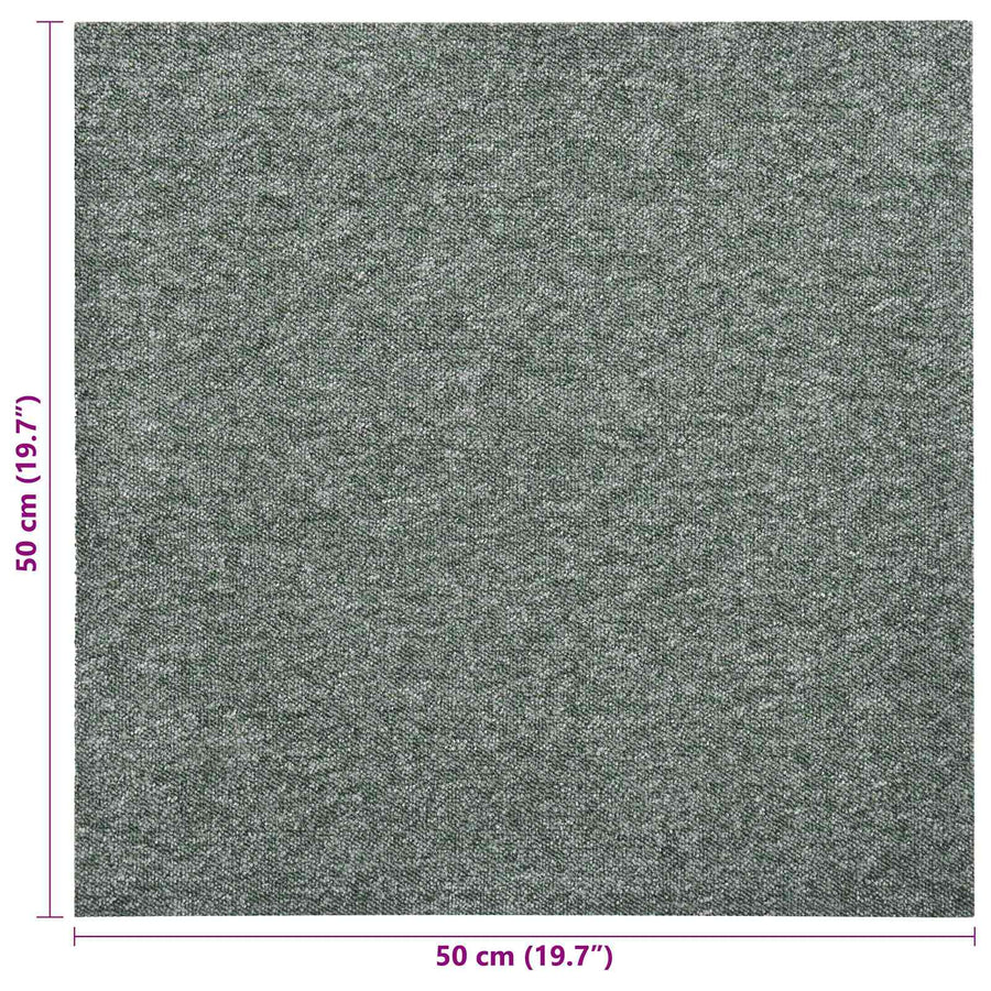 Tapijt 20 pcs Groen 50 x 50 cm 100% Polypropyleen