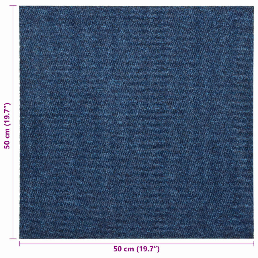 Tapijt 20 pcs Donkerblauw 50 x 50 cm 100% Polypropyleen