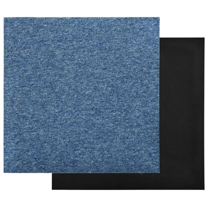 Tapijttegels 20 st 5 m² 50x50 cm blauw Blauw