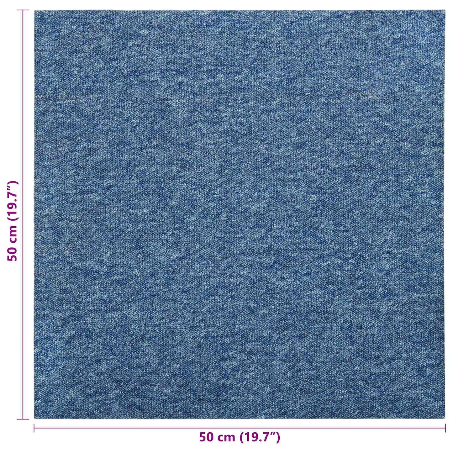 Tapijt 20 pcs Blauw 50 x 50 cm 100% Polypropyleen