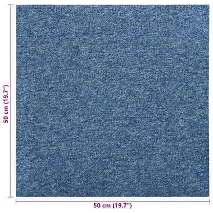 Tapijt 20 pcs Blauw 50 x 50 cm 100% Polypropyleen