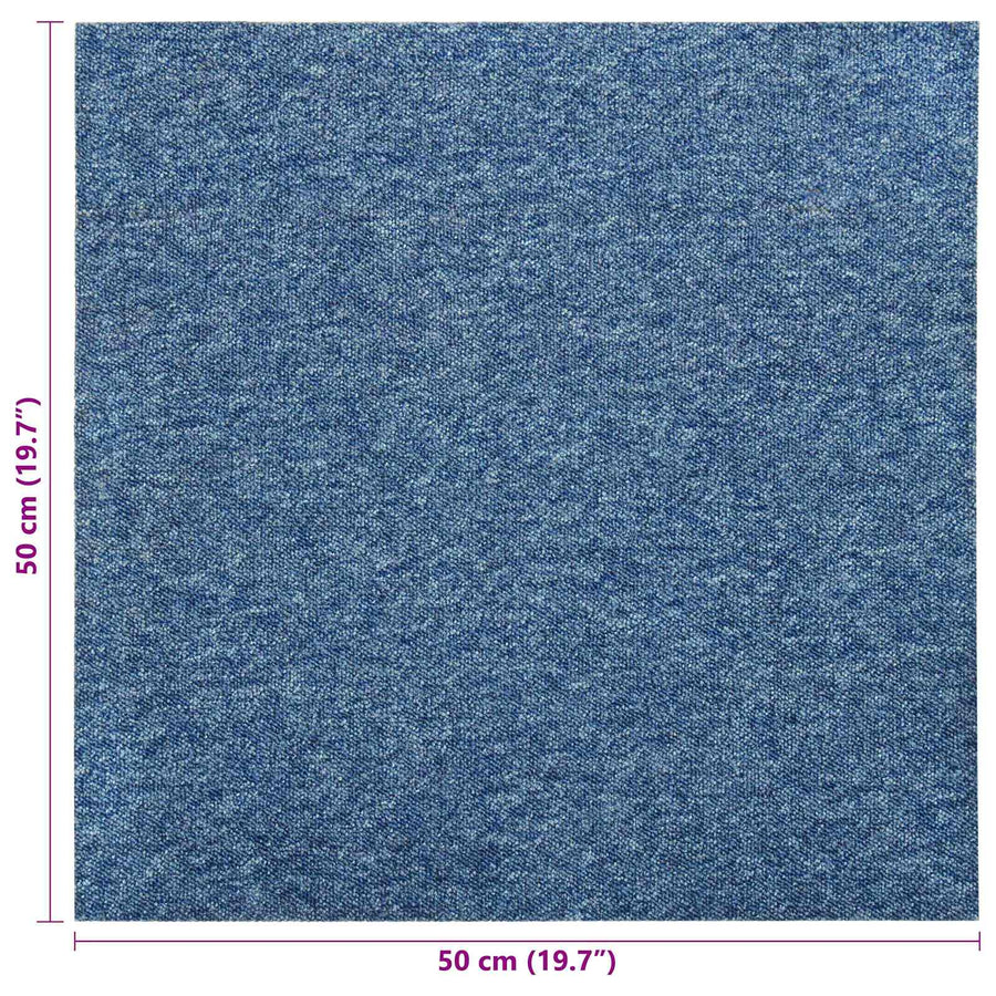 Tapijt 20 pcs Blauw 50 x 50 cm 100% Polypropyleen