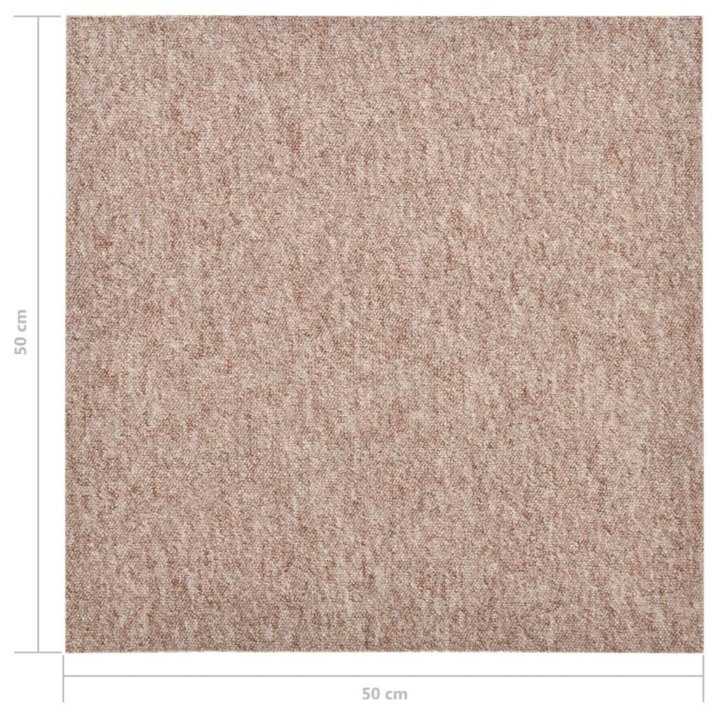 Tapijttegels 20 st 5 m² 50x50 cm beige Beige