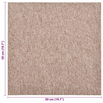 Tapijt 20 pcs Beige 50 x 50 cm 100% Polypropyleen