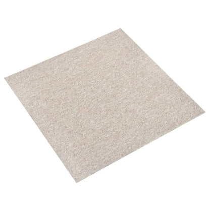Tapijttegels 20 st 5 m² 50x50 cm lichtbeige Lichtbeige